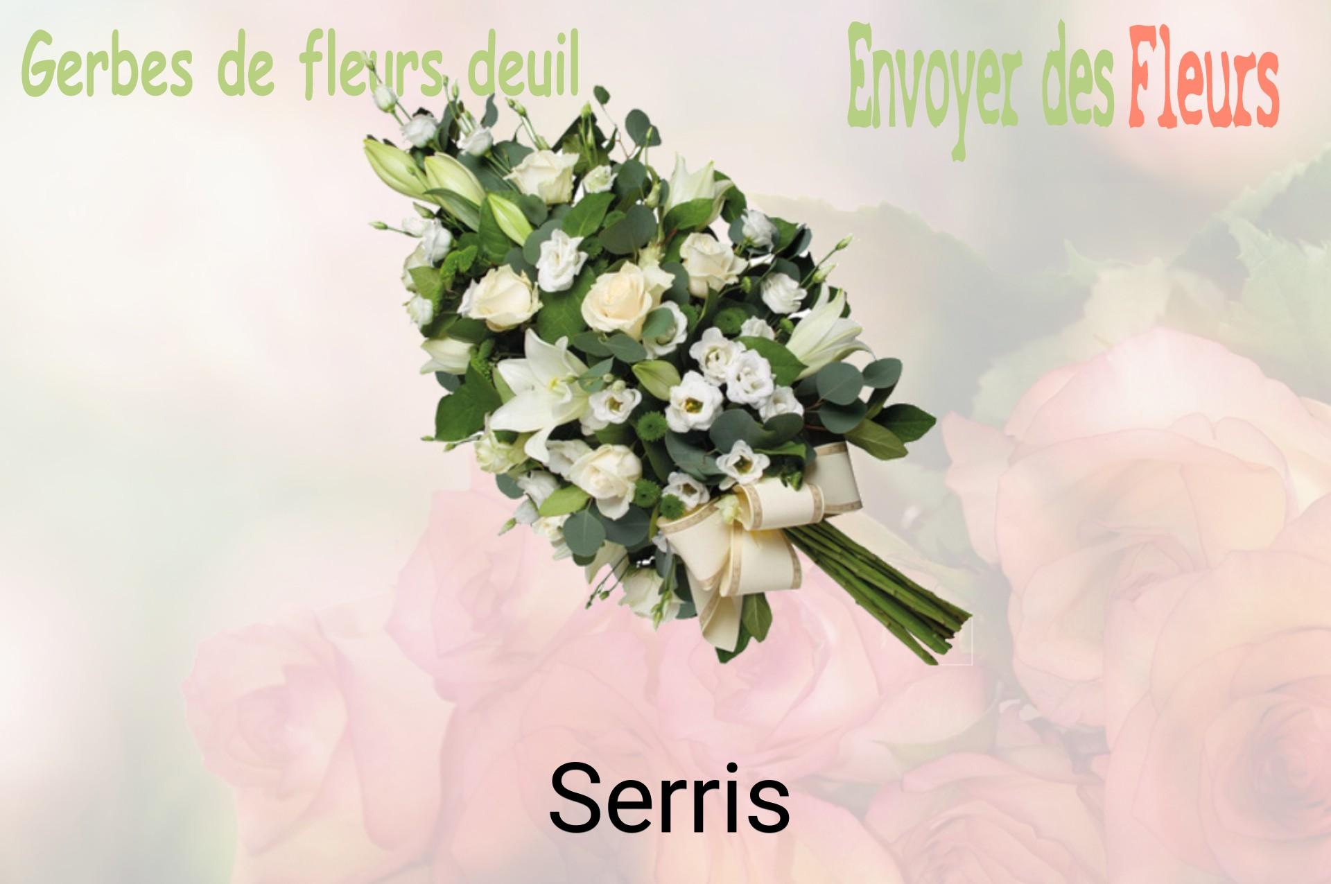 Gerbe de fleurs de deuil livrée à Serris